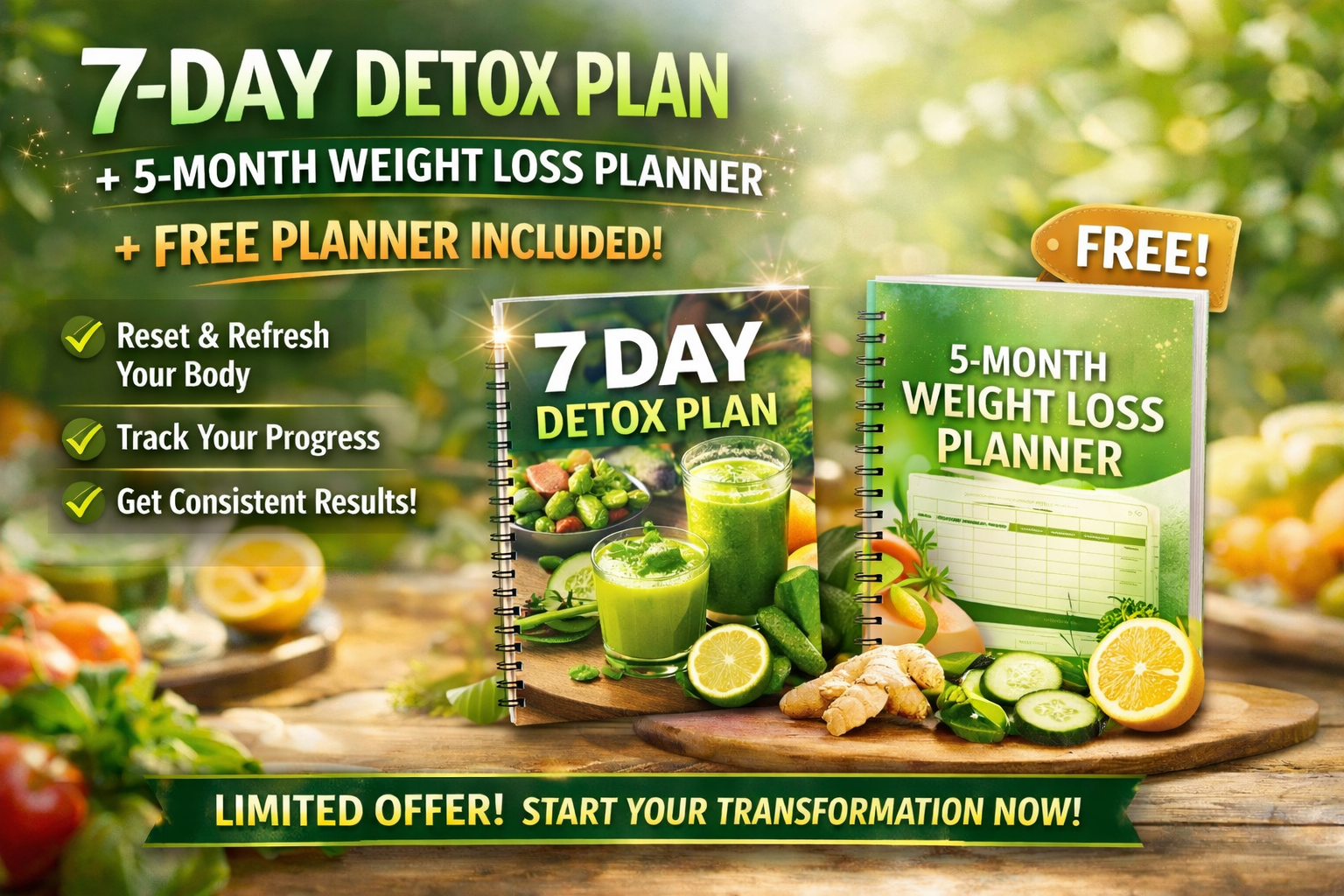 7 Days Detox Plan + Journal (Free)
